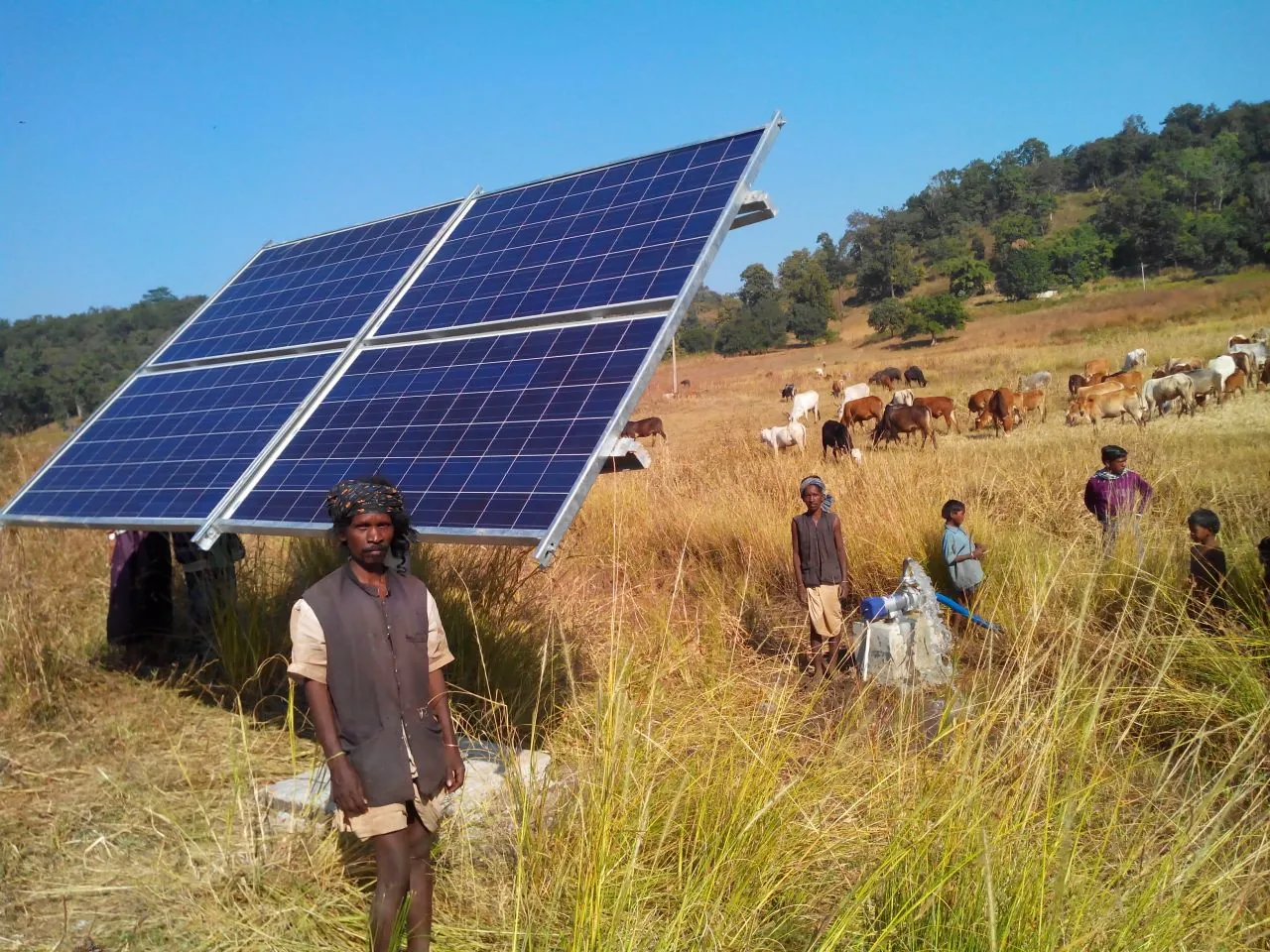 Rural solar installation